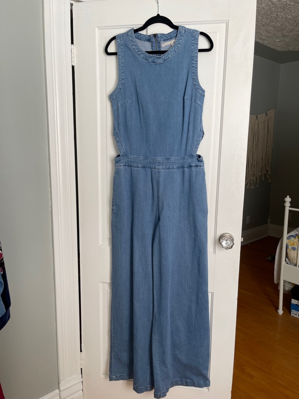 Light Wash Denim Jumpsuit